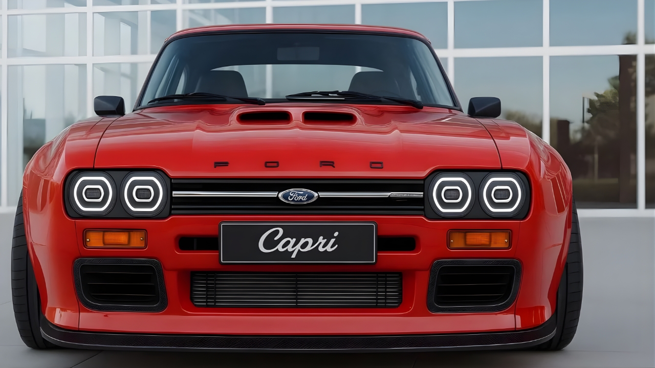 2026 Ford Capri Electric Launch Highlights : Futuristic Design, Connected Cabin, and Safety Innovations