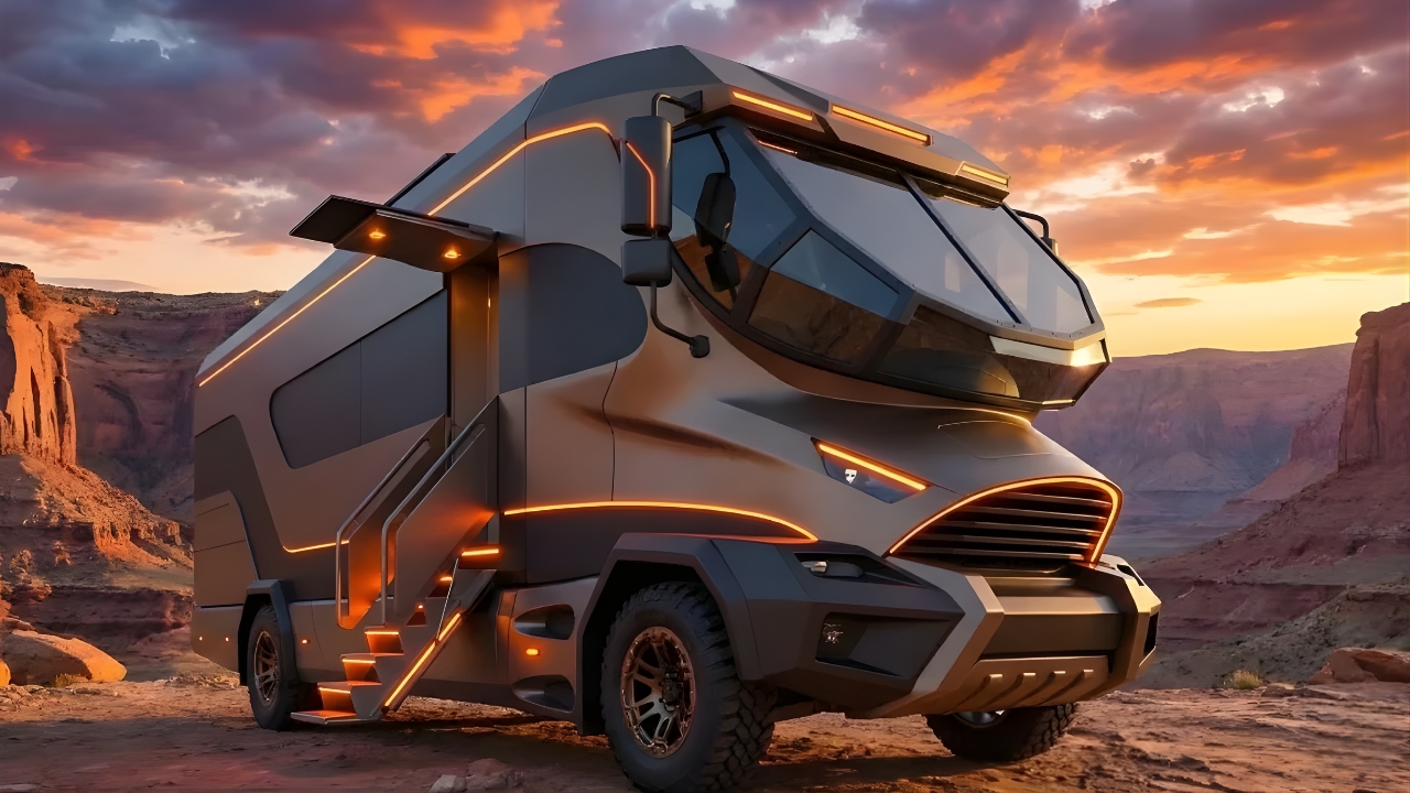2026 Shark Look Luxury Motorhome Unveiled: Futuristic Design and Ultimate Road Comfort