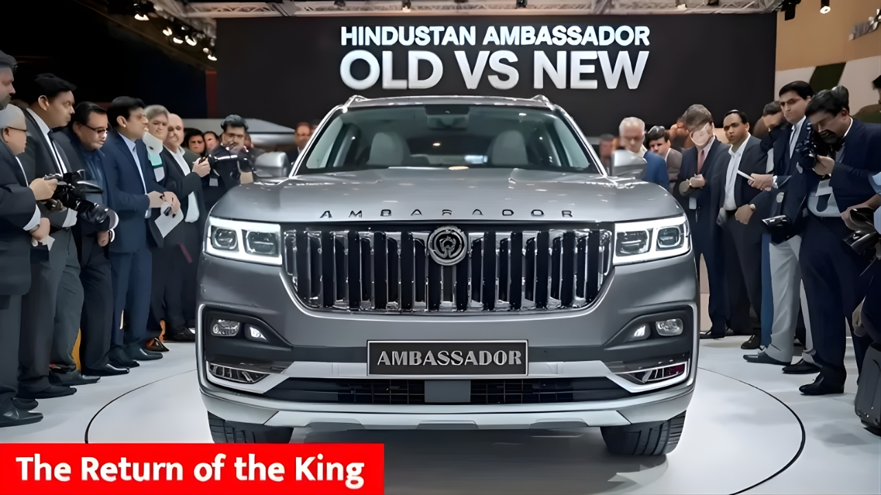 All-New Hindustan Ambassador 2025 Launched with Premium Styling and Smart Technology